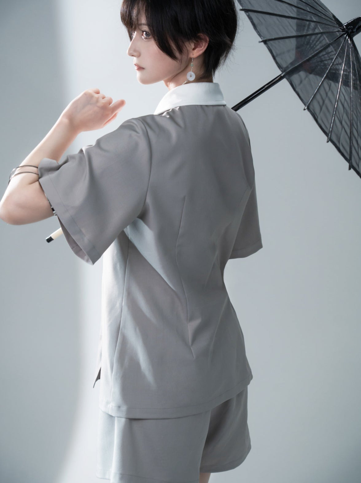Chinese-style Mode Summer Top + Shorts