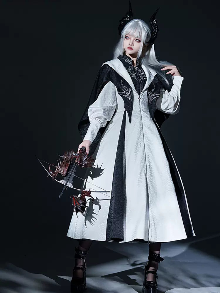 [limited Quantity] Dragon Scale Gothic Lolita Jumper Skirt + Long Coat