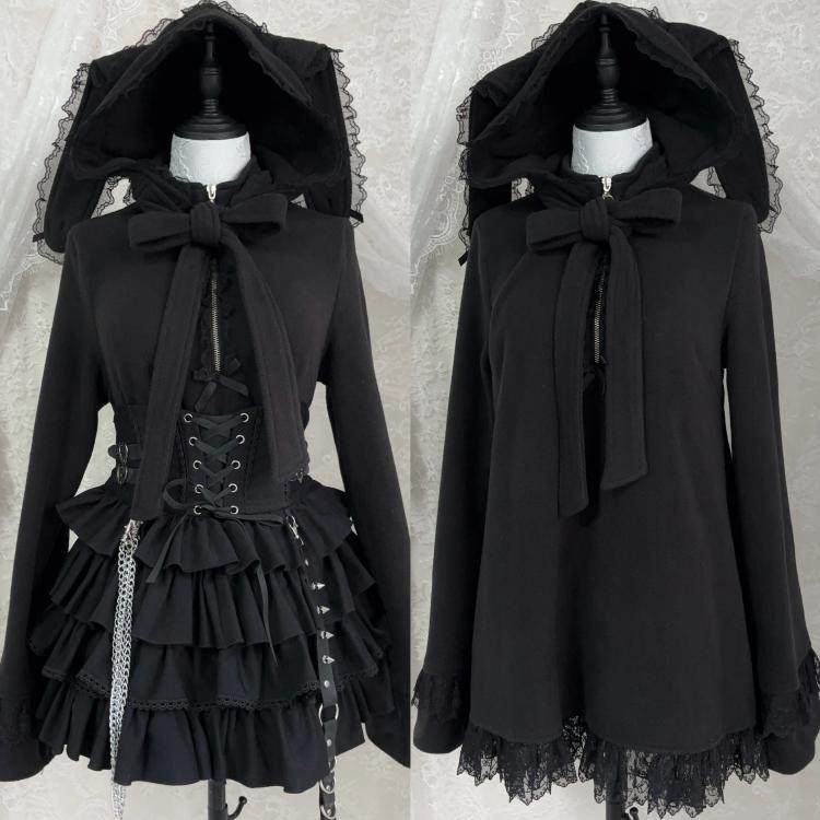 Flared Lace Top + Bunny Ear Hat
