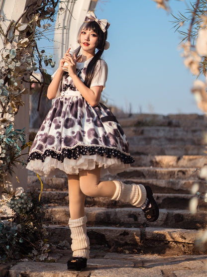 Leopard Dot Voluminous Lolita Dress