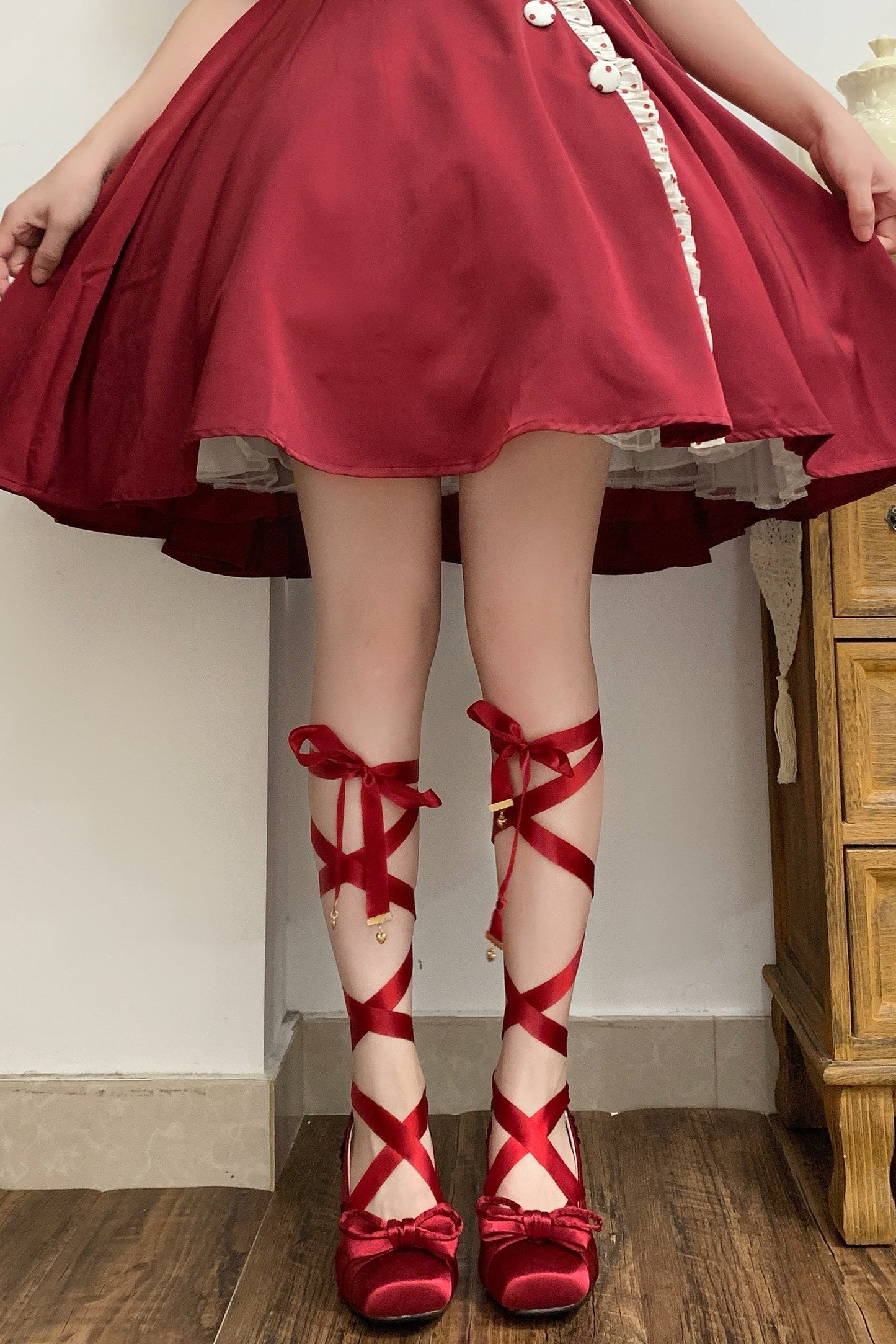 Lace-up Ribbon Ballet Lolita Shoes