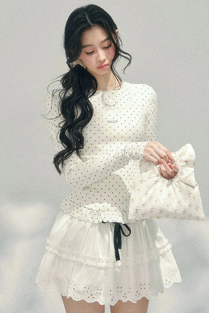 Pure White Dot Top