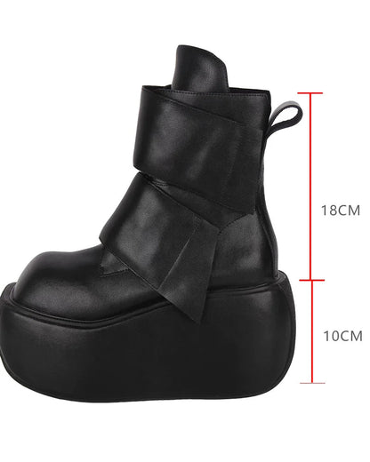 Dark Punk Mid-calf Boots