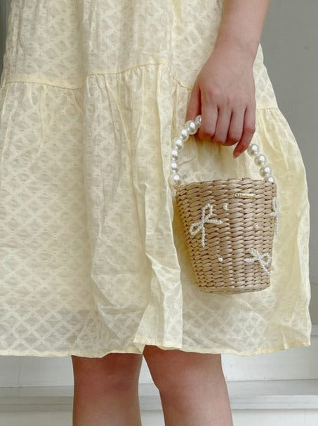Pearl Ribbon Mini Bag