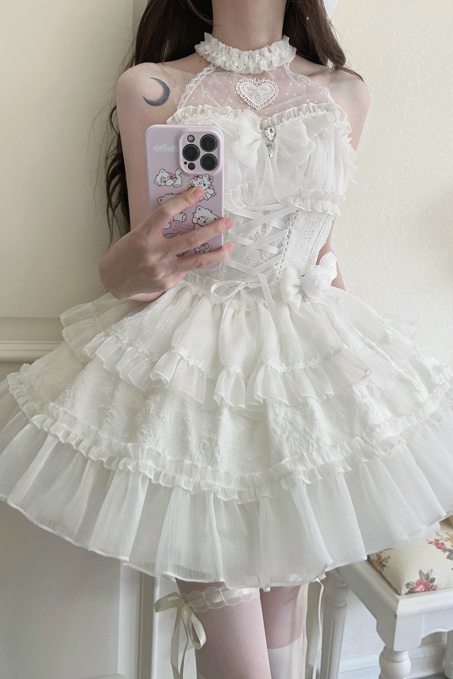 Halter Neck Sleeveless Sugar Lolita Dress