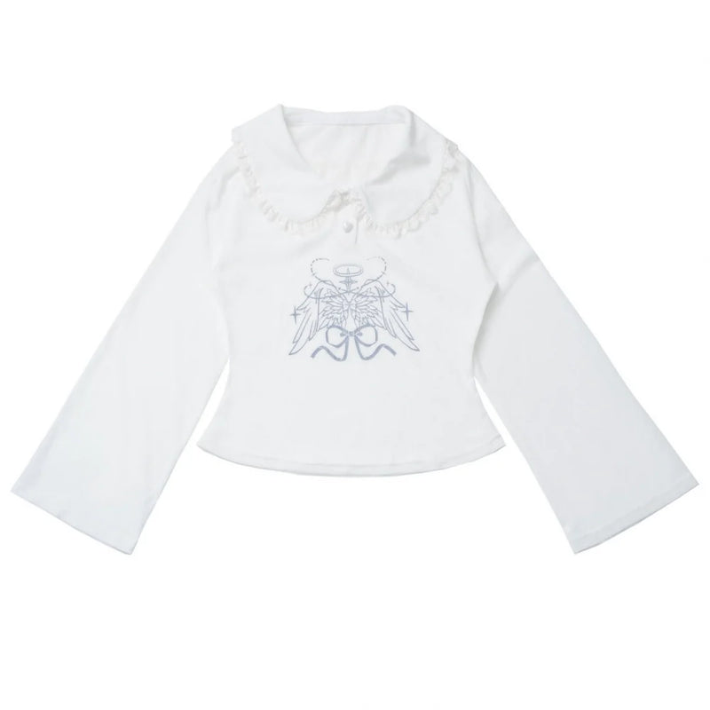 Smock Suspender + Doll Collar Top + Tiered Skirt