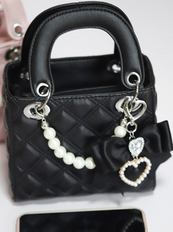 Pearl Chain Quilted Mini Bag
