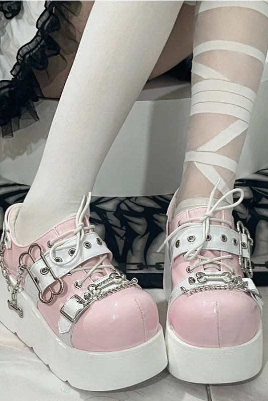 Lantern Angel Bone Platform Shoes