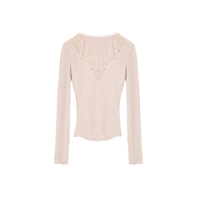 Lace Patchwork Sweet Top