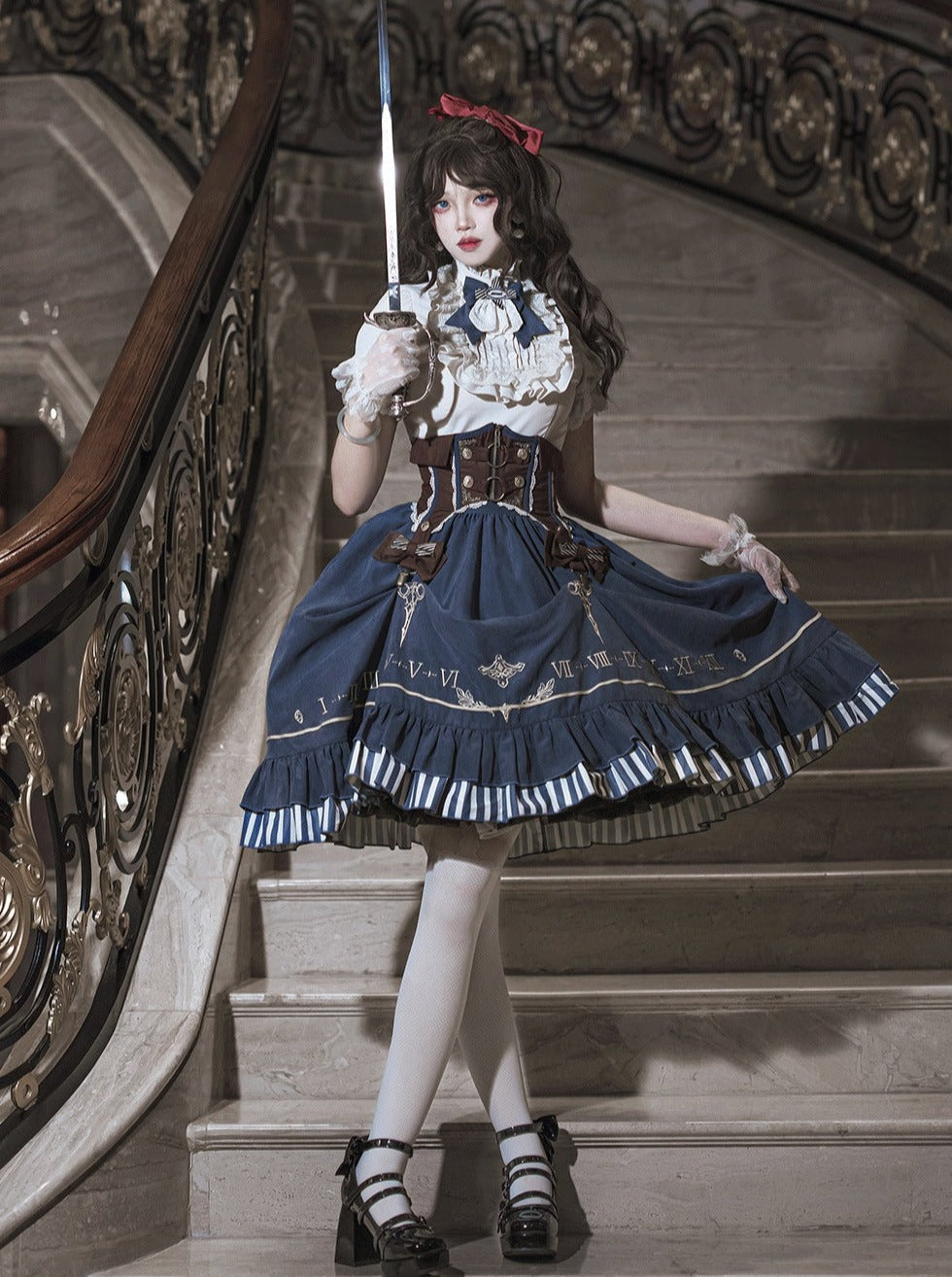 [pre-order] Lolita Retro Shirt + Belt + Skirt
