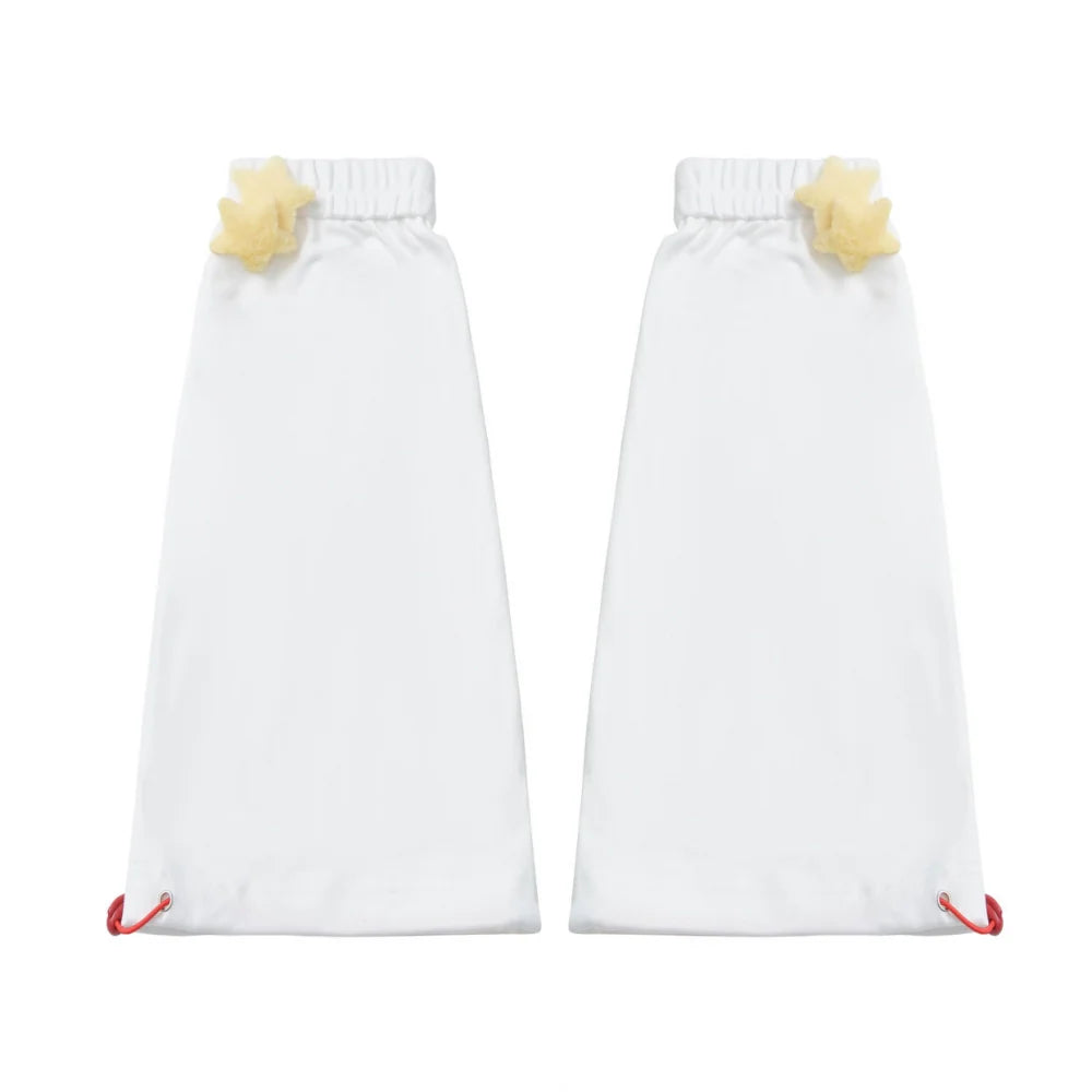 Snack Girl Hooded Vest + Top + Pleated Skirt + Leg Warmers