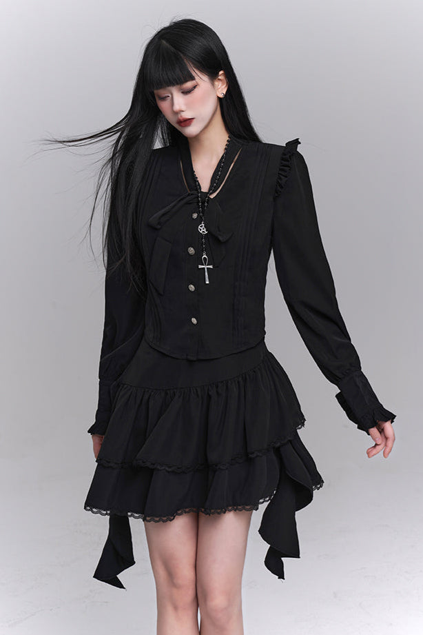 Mode Shirt + Short Skirt