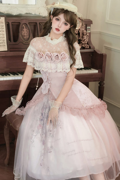 Sweet Pink Rose Lolita Set