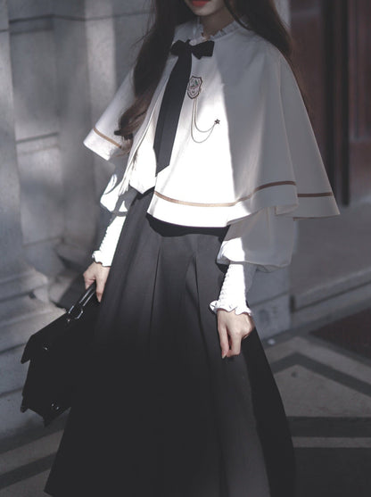 [pre-order] Christine Cape + Vest + Shirt + Long Skirt