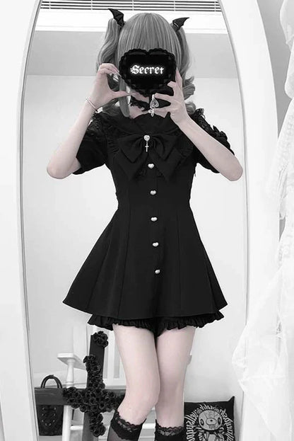 Dark Knight Jirai Top + Ruffle Pants