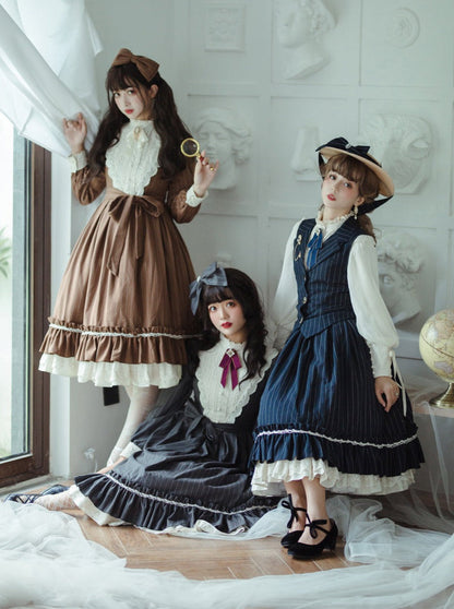 Classical Striped Volume Lolita Dress [pre-order]