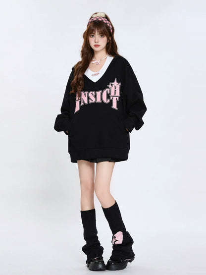 American Lazy Niche Sweatshirt Two-piece Set