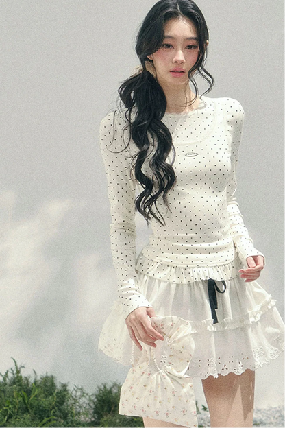 Pure White Dot Top