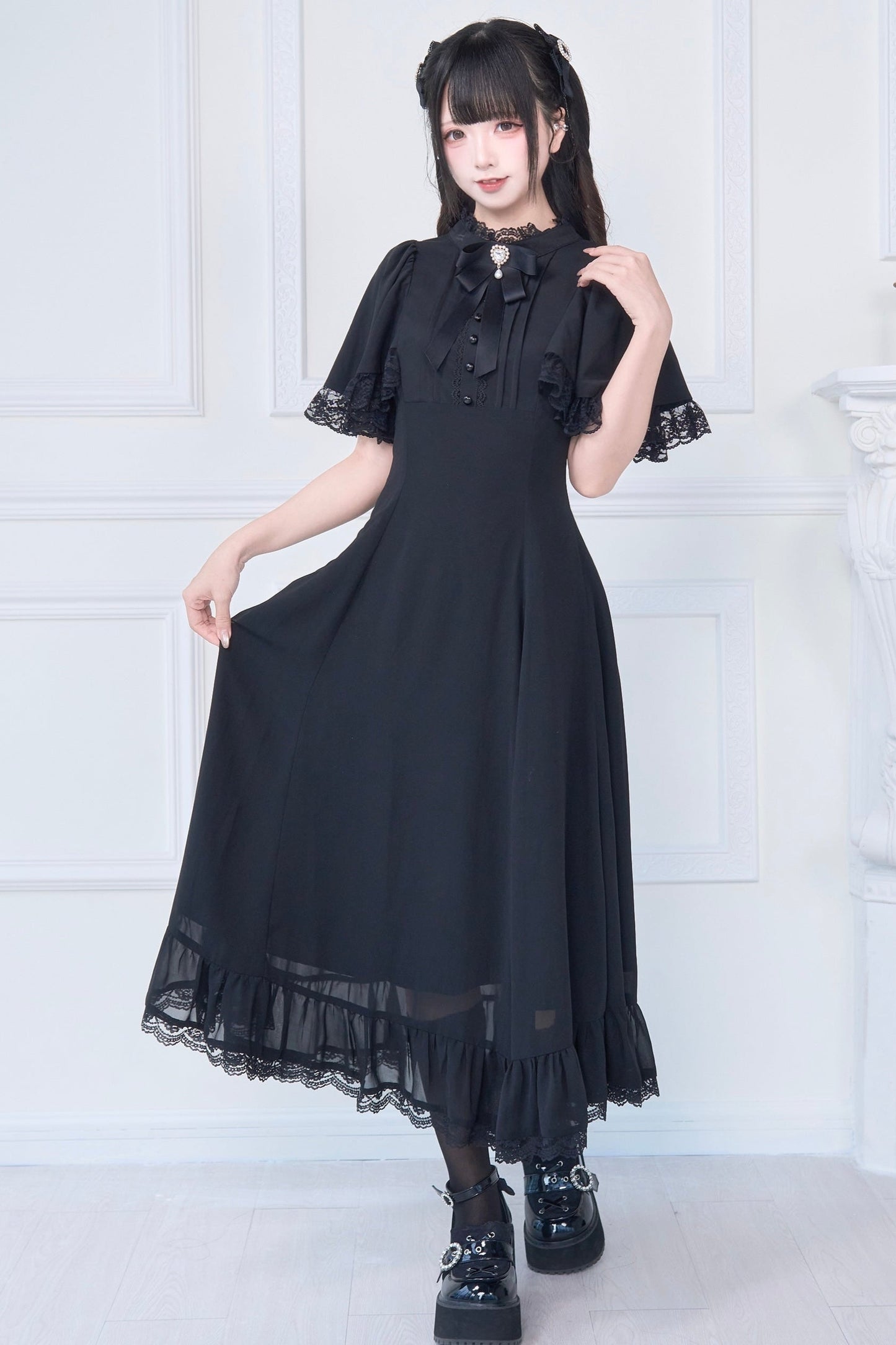 Night Glass Jirai Long Dress
