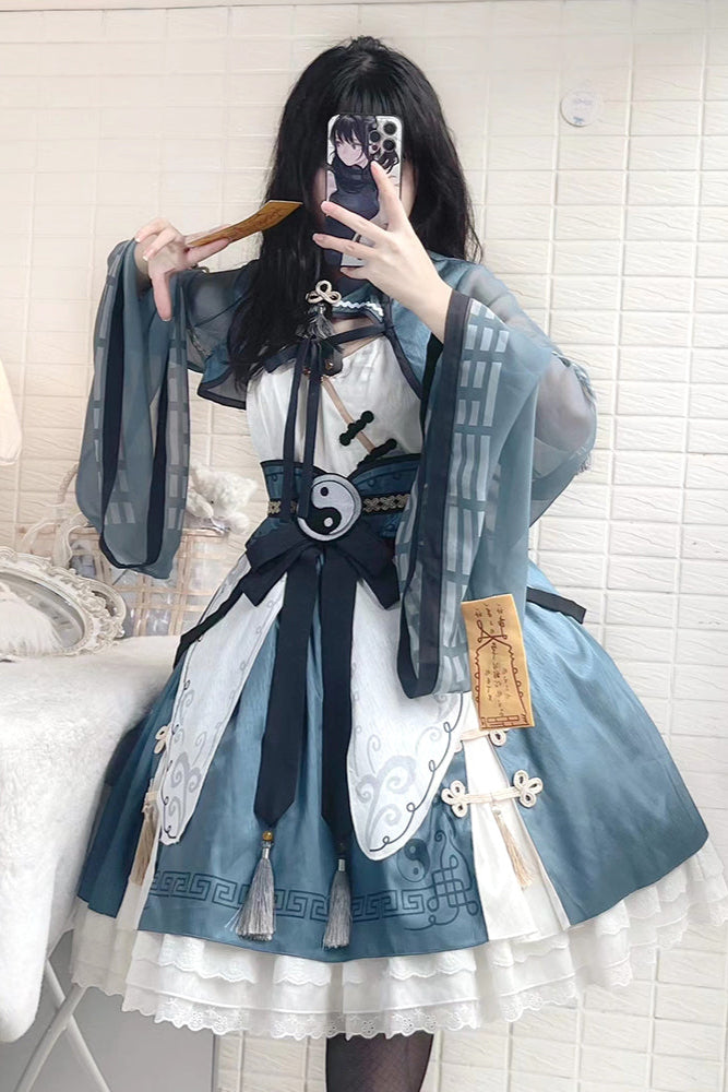 Chinese-style Detail Zombie Lolita Dress