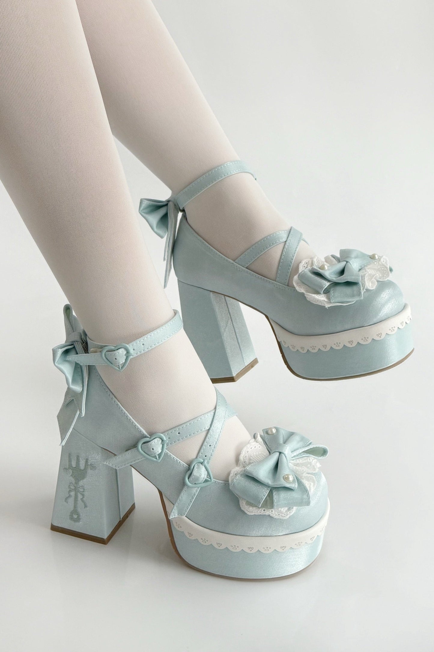 Sweet Ruffle Ribbon Lolita Shoes