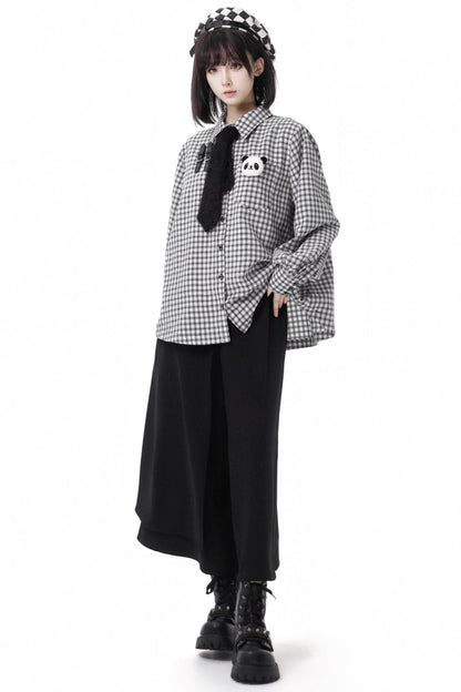 Striped Fleece Jacket Pocket Trouser Set