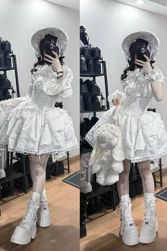 Mist White Gothic Lolita Set
