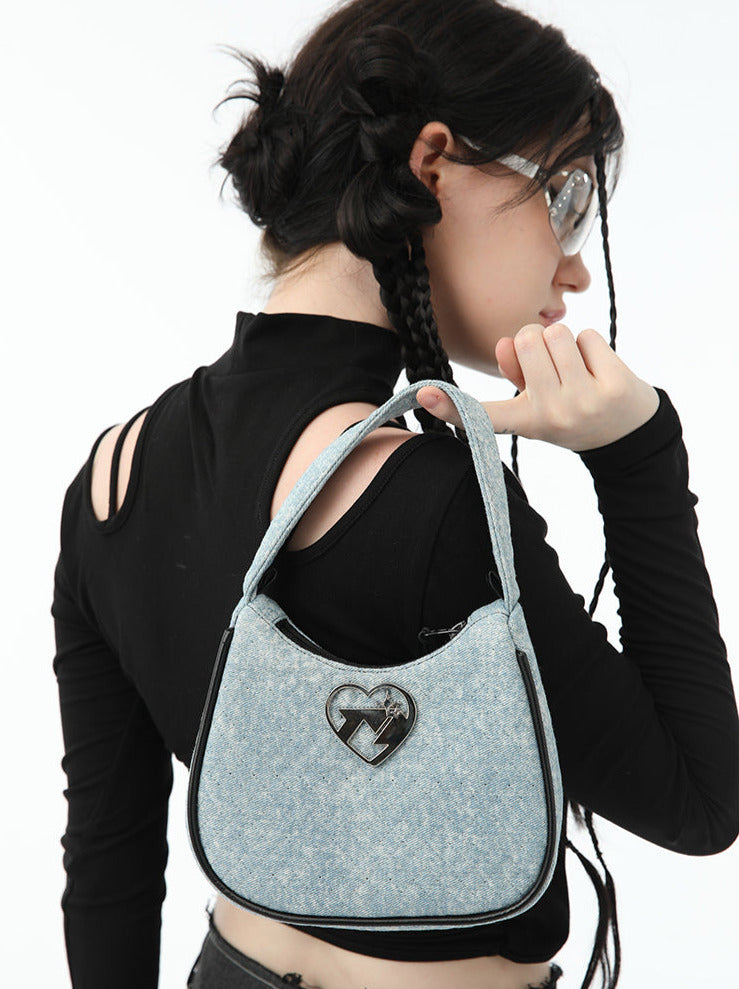 Y2k Original Hobo American Retro Old Denim Bag