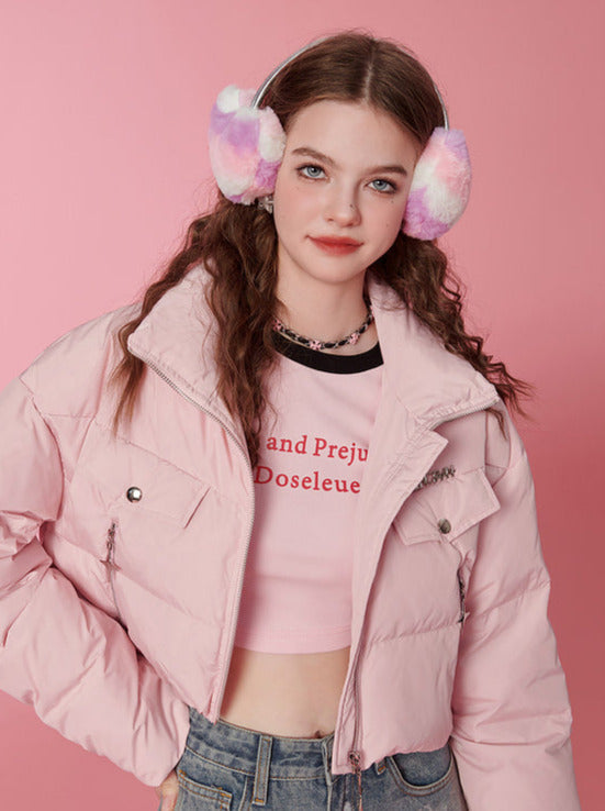 Duck Down Short Jacket + Skirt Set