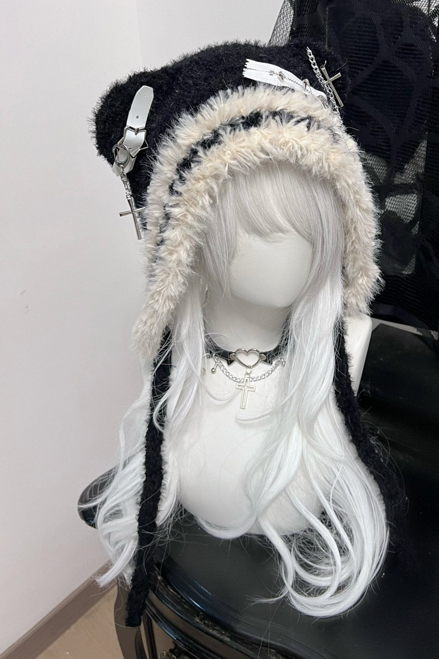 Subculture Bear Hat Cross Star Wool Hat