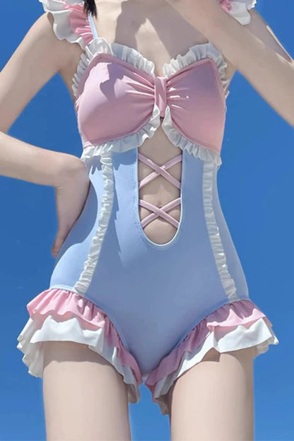 Cotton Candy Girly Swimsuit