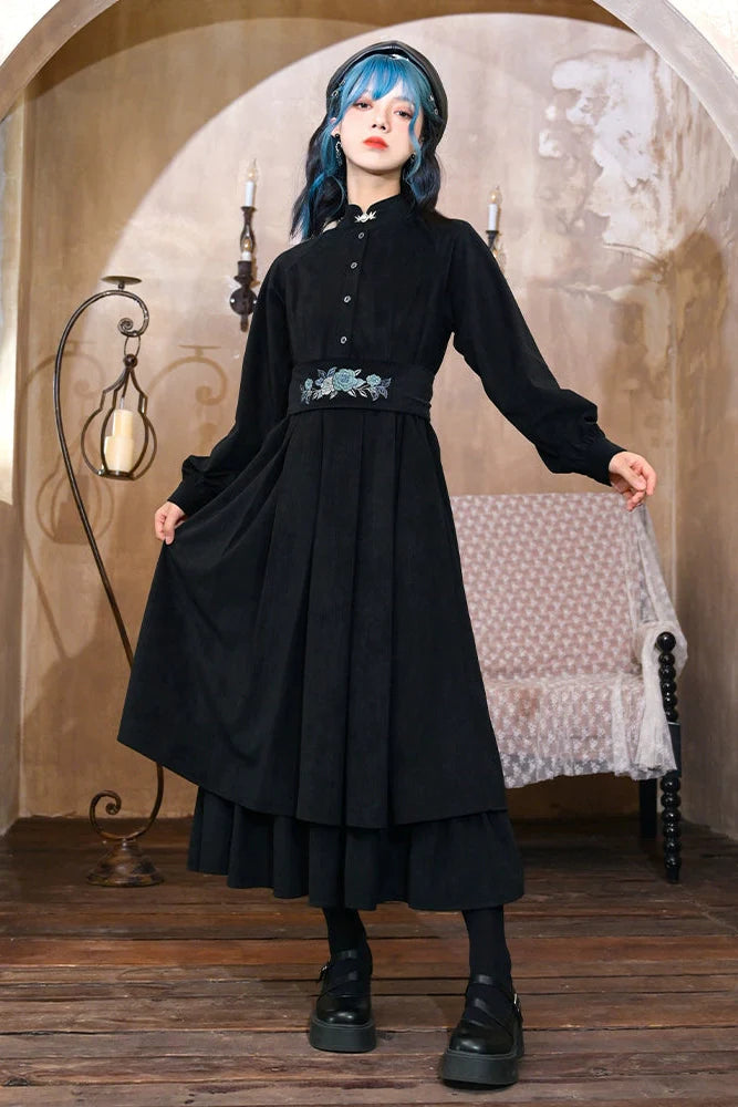 Cheongsam Shirt Long Dress