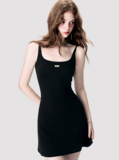 Knit Sling A-line Dress