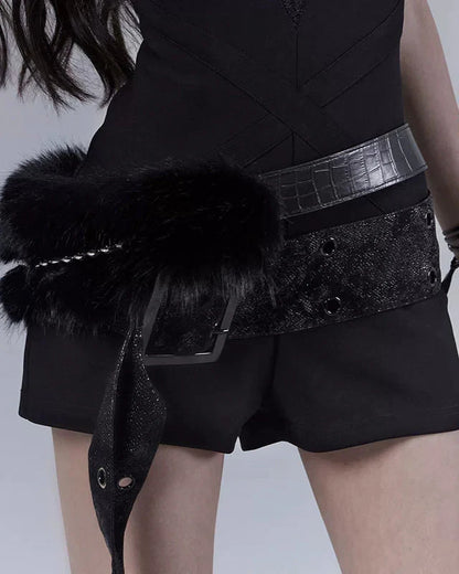 Dark Mode Sleeveless Top + Inner + Belt