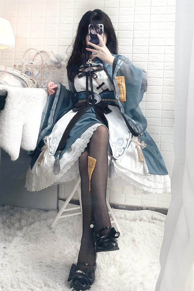 Chinese-style Detail Zombie Lolita Dress