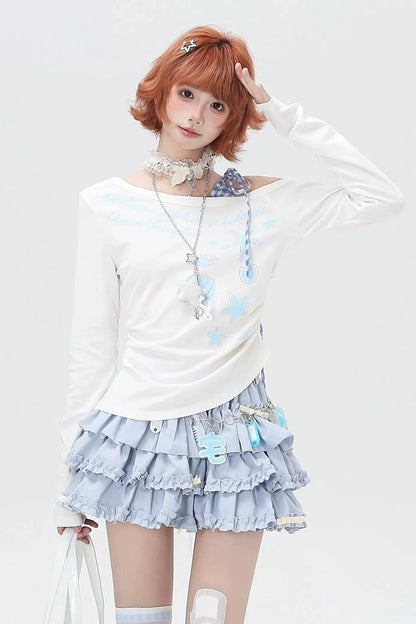 Shell One Shoulder Top