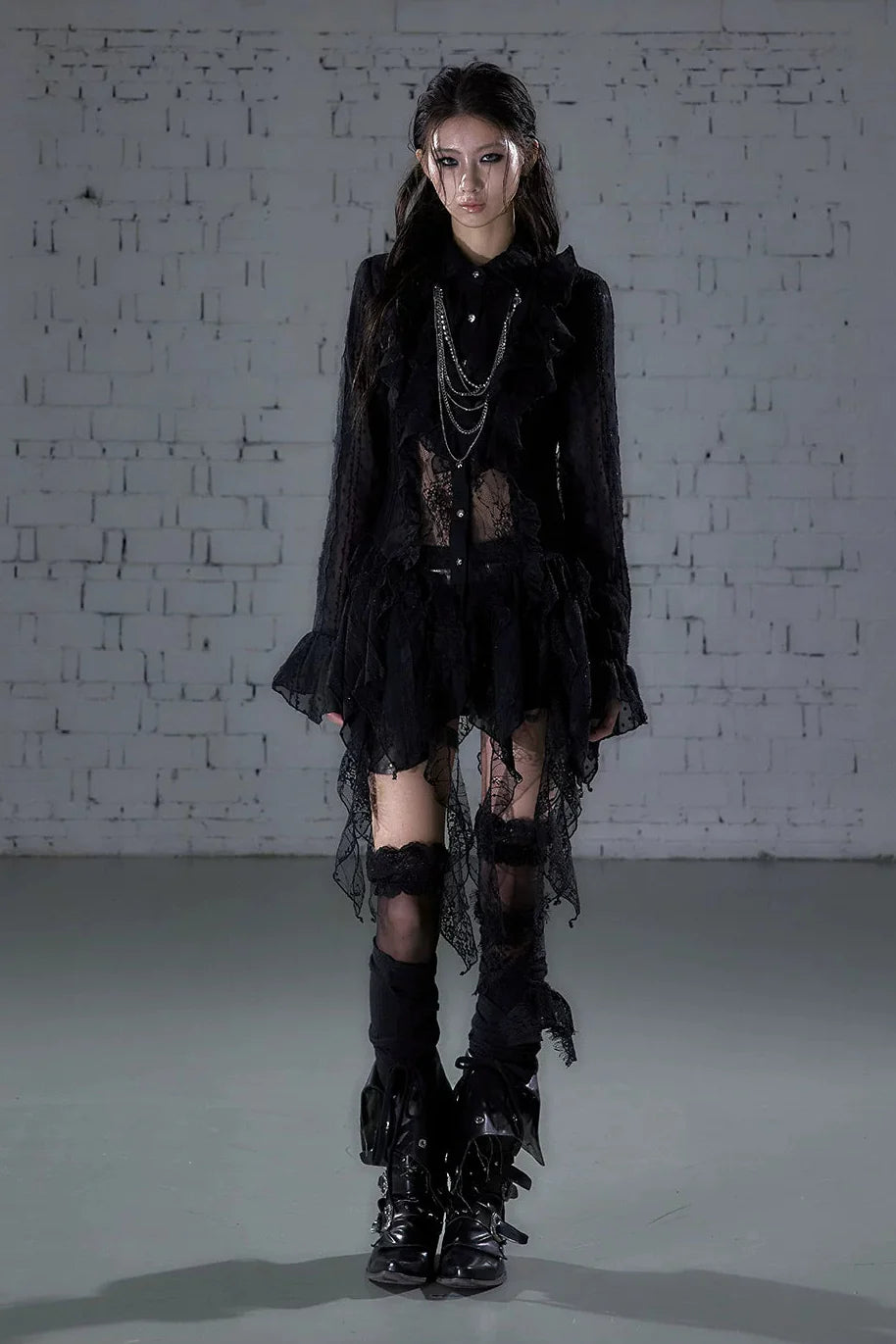 Romantic Punk Lace Dress