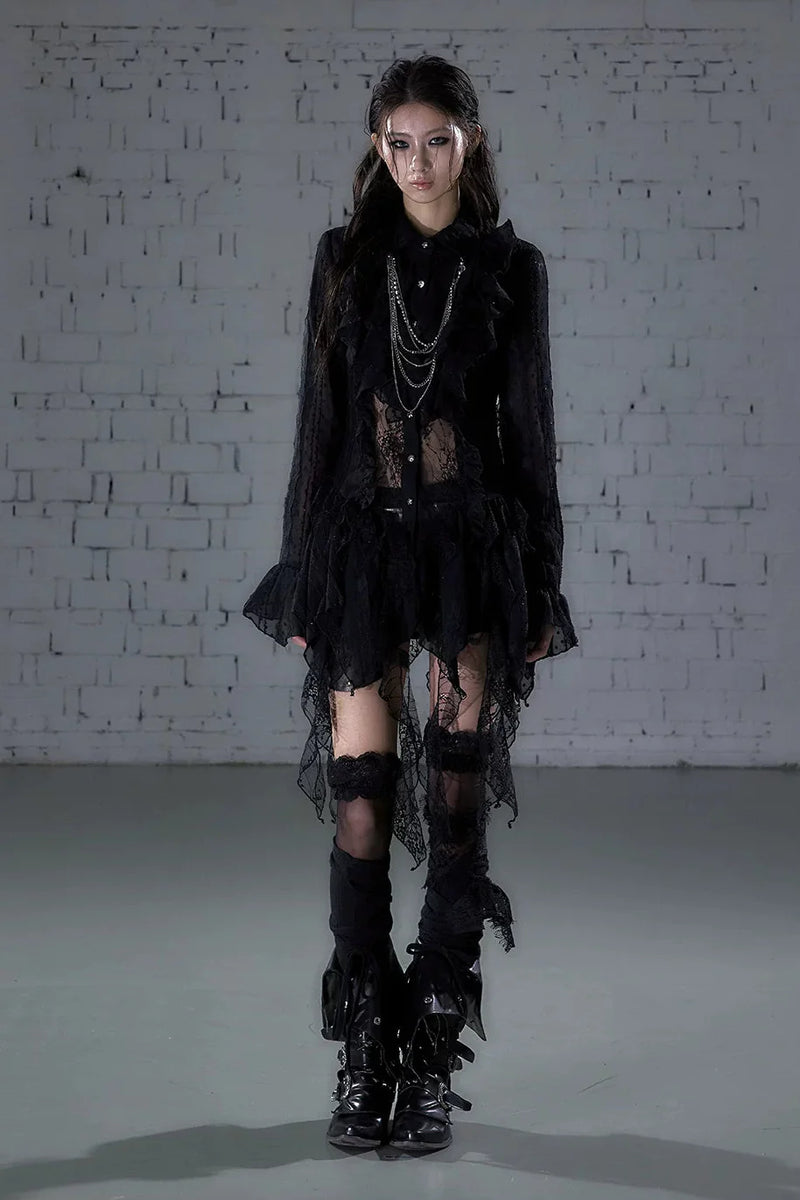 Romantic Punk Lace Dress