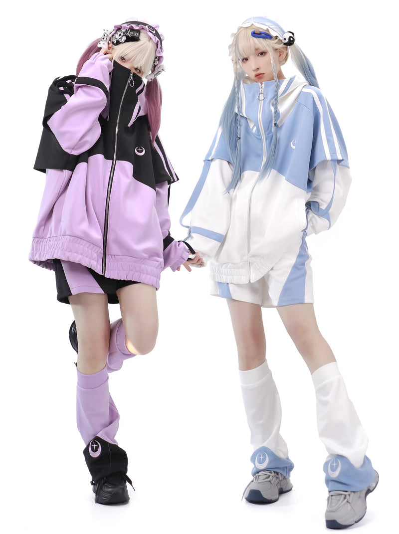 [angel Style] Mineral Series Subculture Cyber Jersey Set