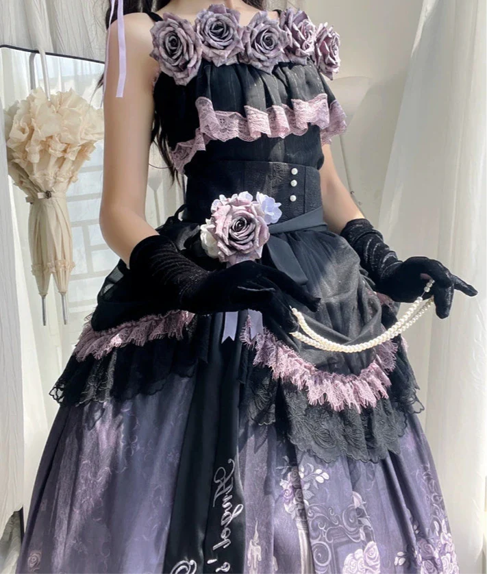 [pre-order] Romantic Rose Lolita Summer Dress Set