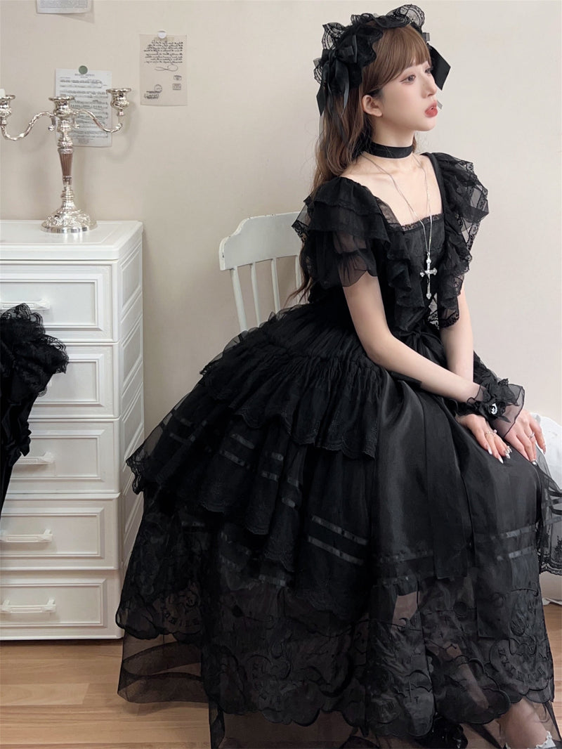 Summer Tiered Lolita Dress + Lolita Jumper Skirt
