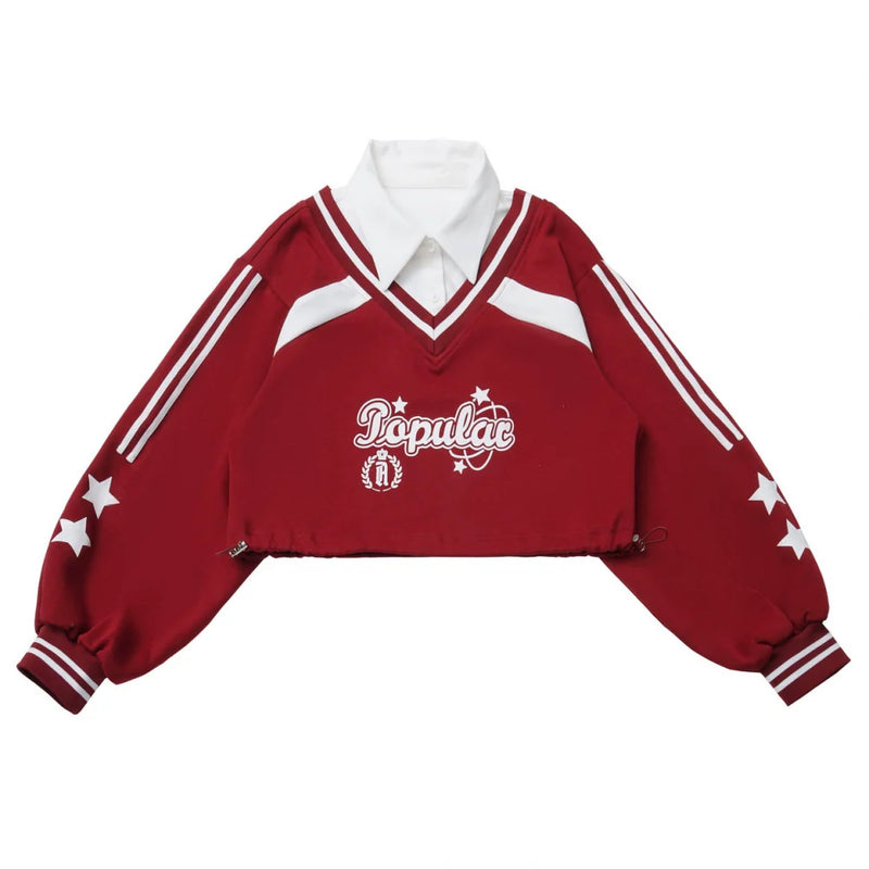 American College Sweatshirt + Tie + Pants + Skirt