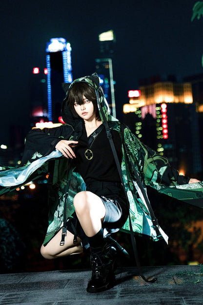 Dark Knight Command Cyberpunk Cat Ear Suit