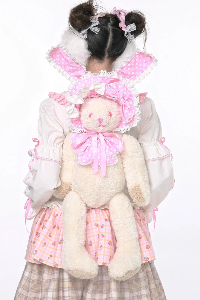 Dot Hat Rabbit Backpack