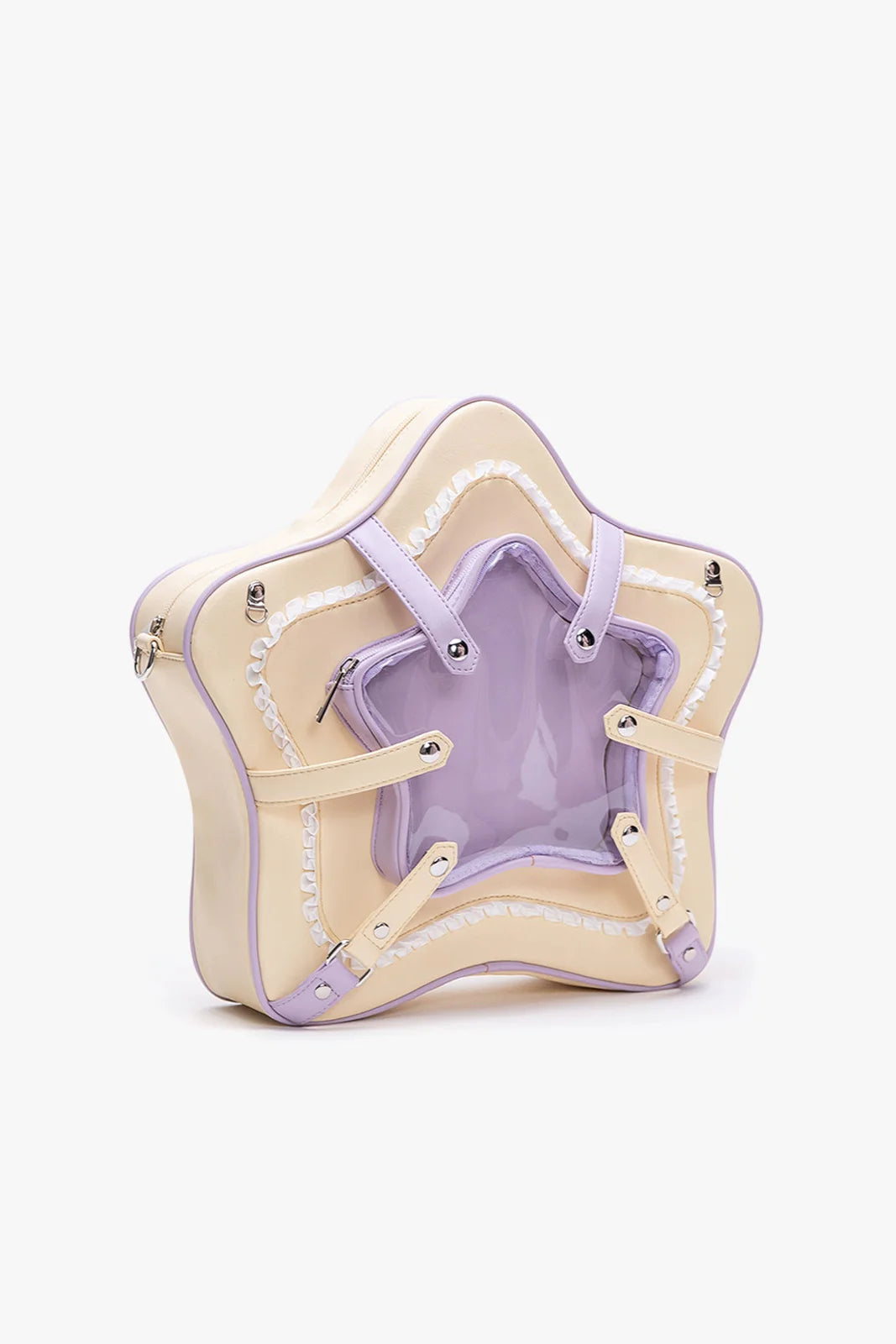 Cream Star Contrast Sweet Bag