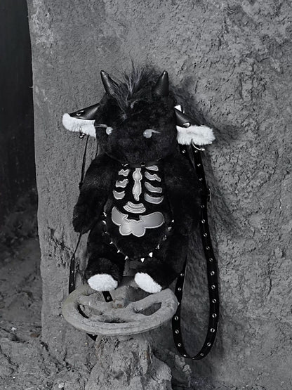 Satan Hell Lamb Punk Rock Shoulder Dark Hand Crossbody Doll Bag