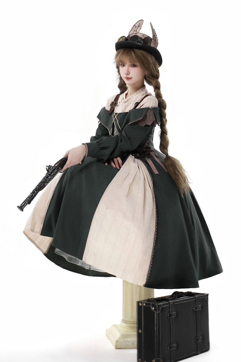 Preppy Lolita Sundress Leggings Set