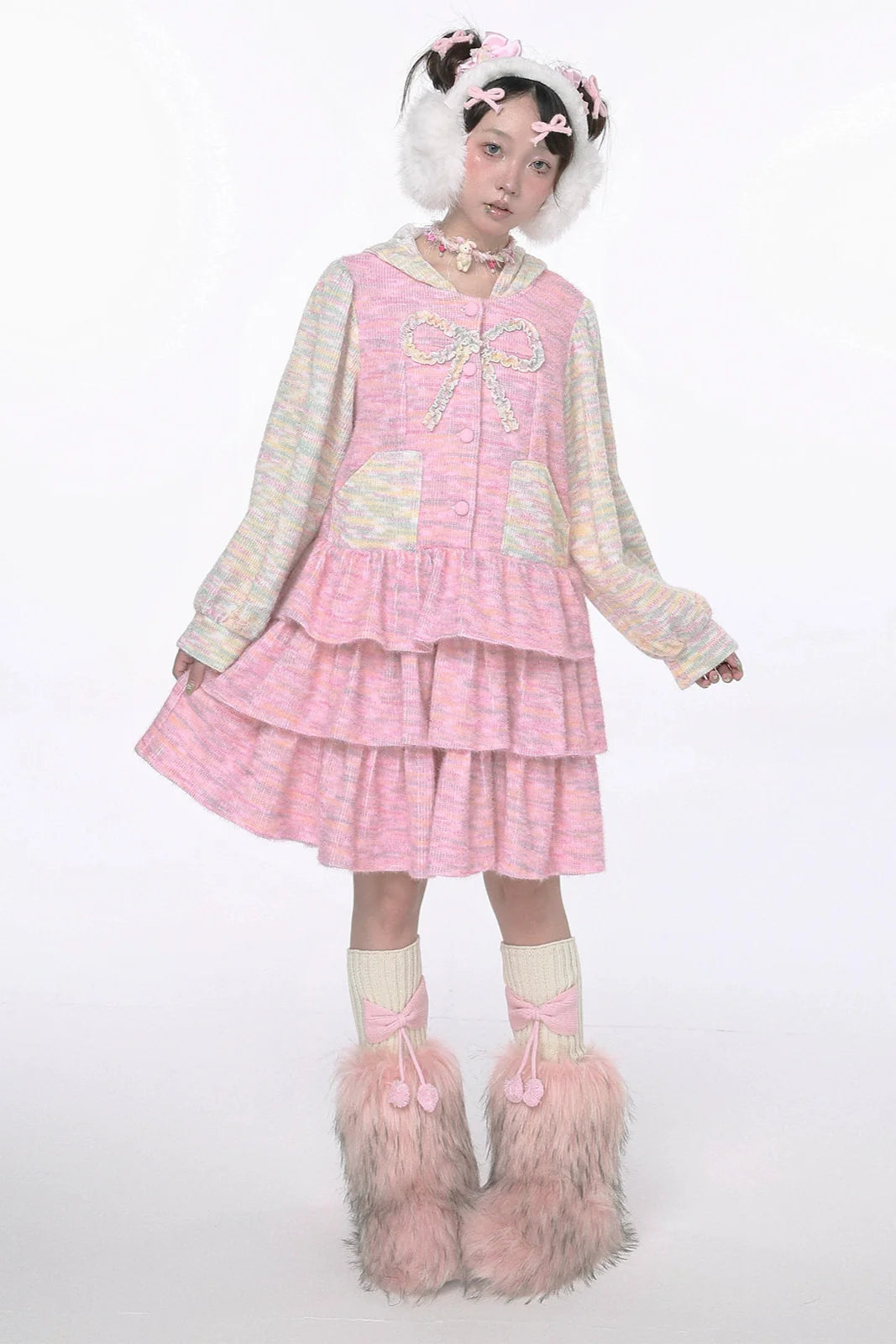 Sweet Girly Y2k Flare Sleeveless Dress