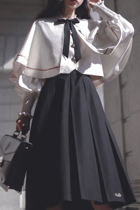 [pre-order] Christine Cape + Vest + Shirt + Long Skirt