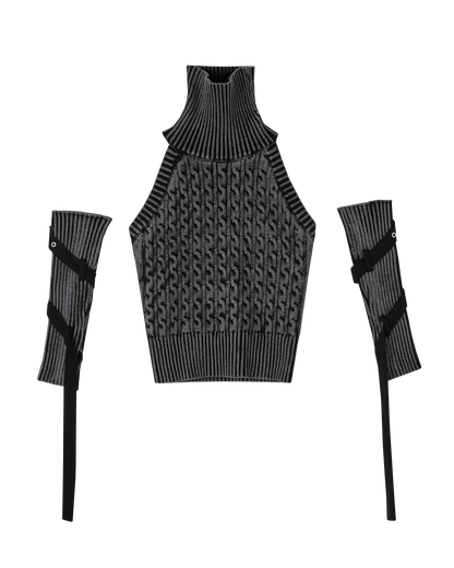 Dark Punk Slim Knit Vest